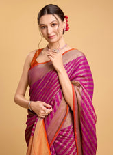 Immaculate Purple Colour Saree